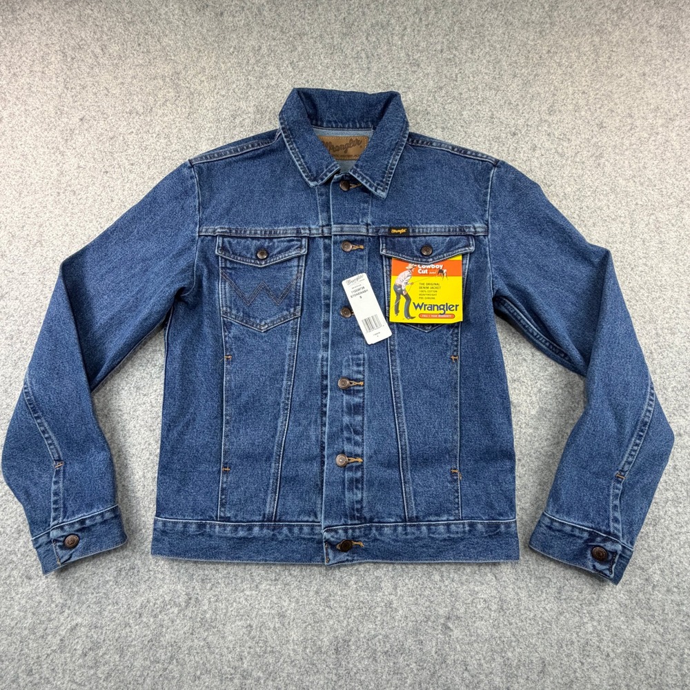 Wrangler Cowboy Cut Denim Jacket Stonewash Blue Heavyweight Cotton 112335728 S